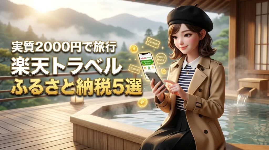 楽天トラベルでふるさと納税をするメリット5選！実質円で豪華旅行に行くコツ