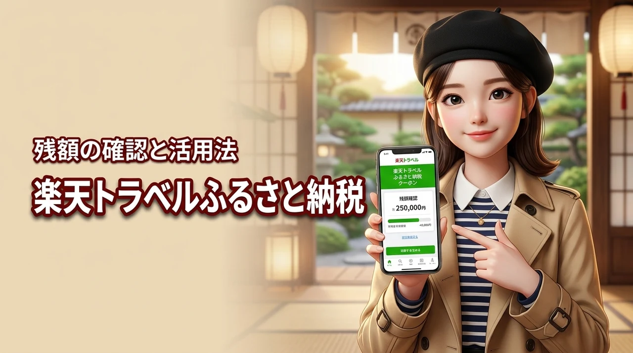 楽天トラベルのふるさと納税で残額はどこで確認する?無駄にしない方法を解説